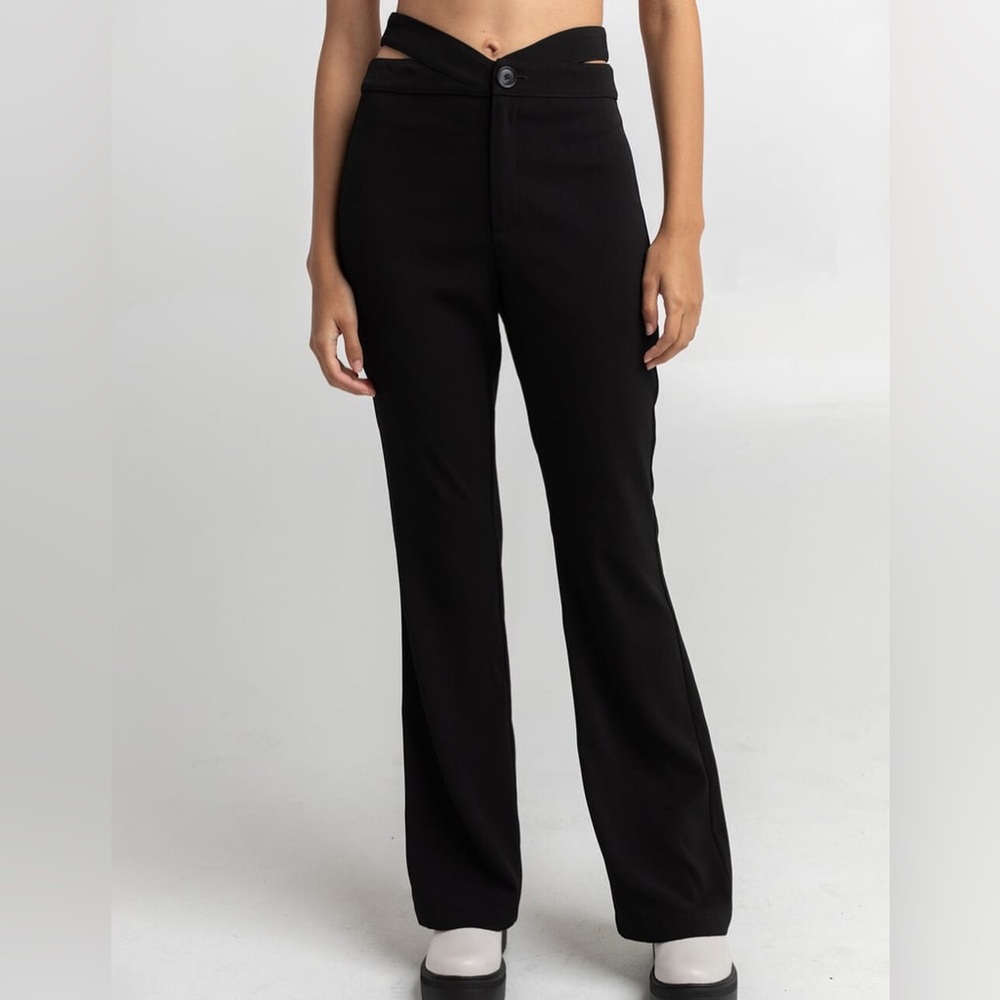 NWT WEST OF MELROSE Waist Cut Out Womens Slim Trousers - XL